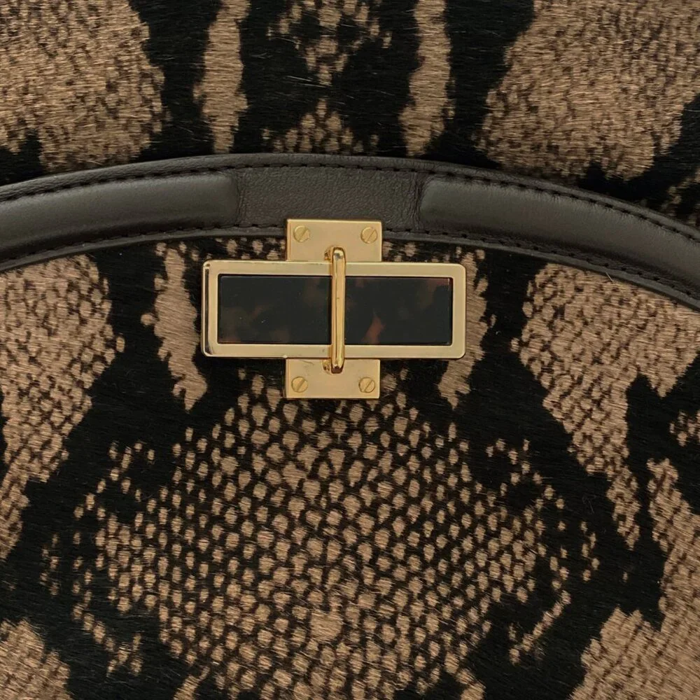 Tory Burch Resin Top Snakeprint Bag